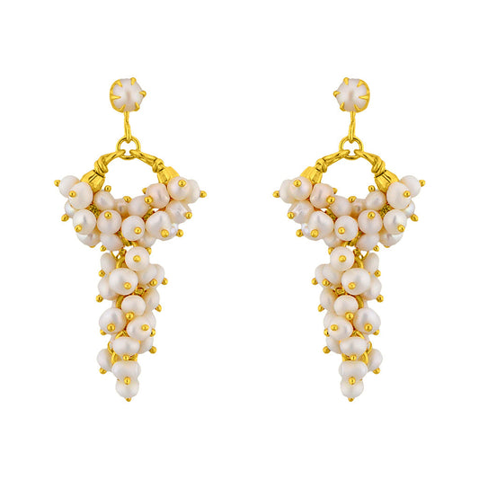 J Pearls Grape Hanging - Real Pearl Jewelry | Swadesiicart