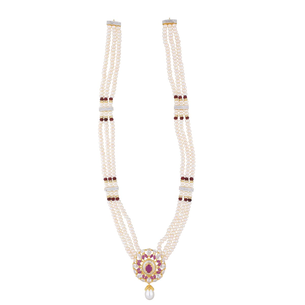 J Pearls Iditri Pearl Set - Real Pearl Jewelry - Swadesiicart