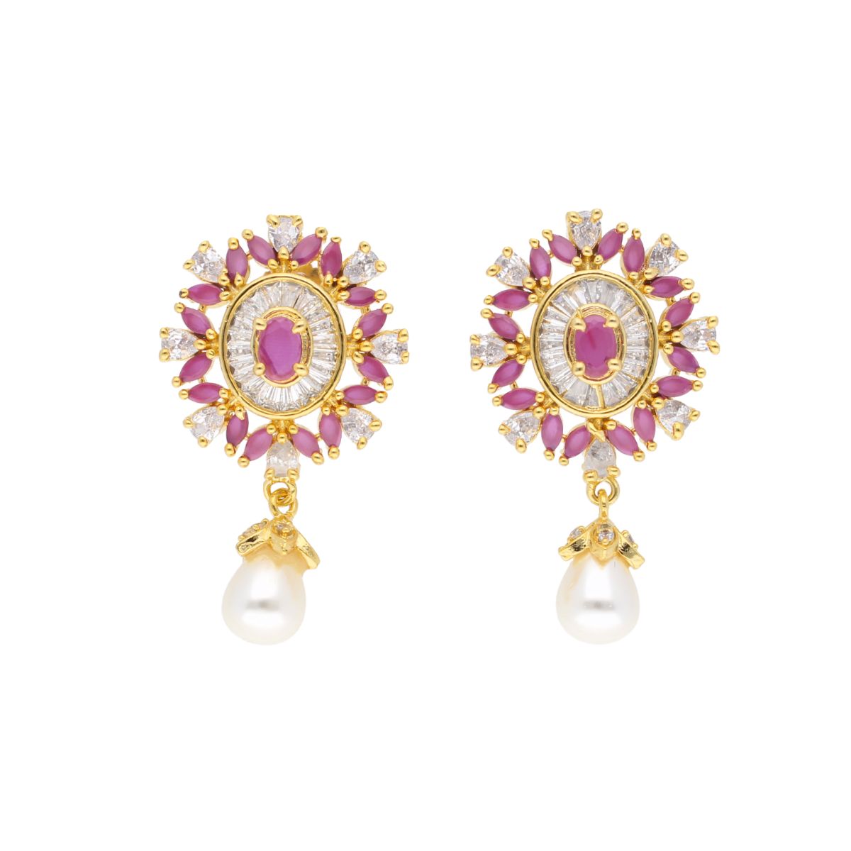 J Pearls Iditri Pearl Set - Real Pearl Jewelry - Swadesiicart