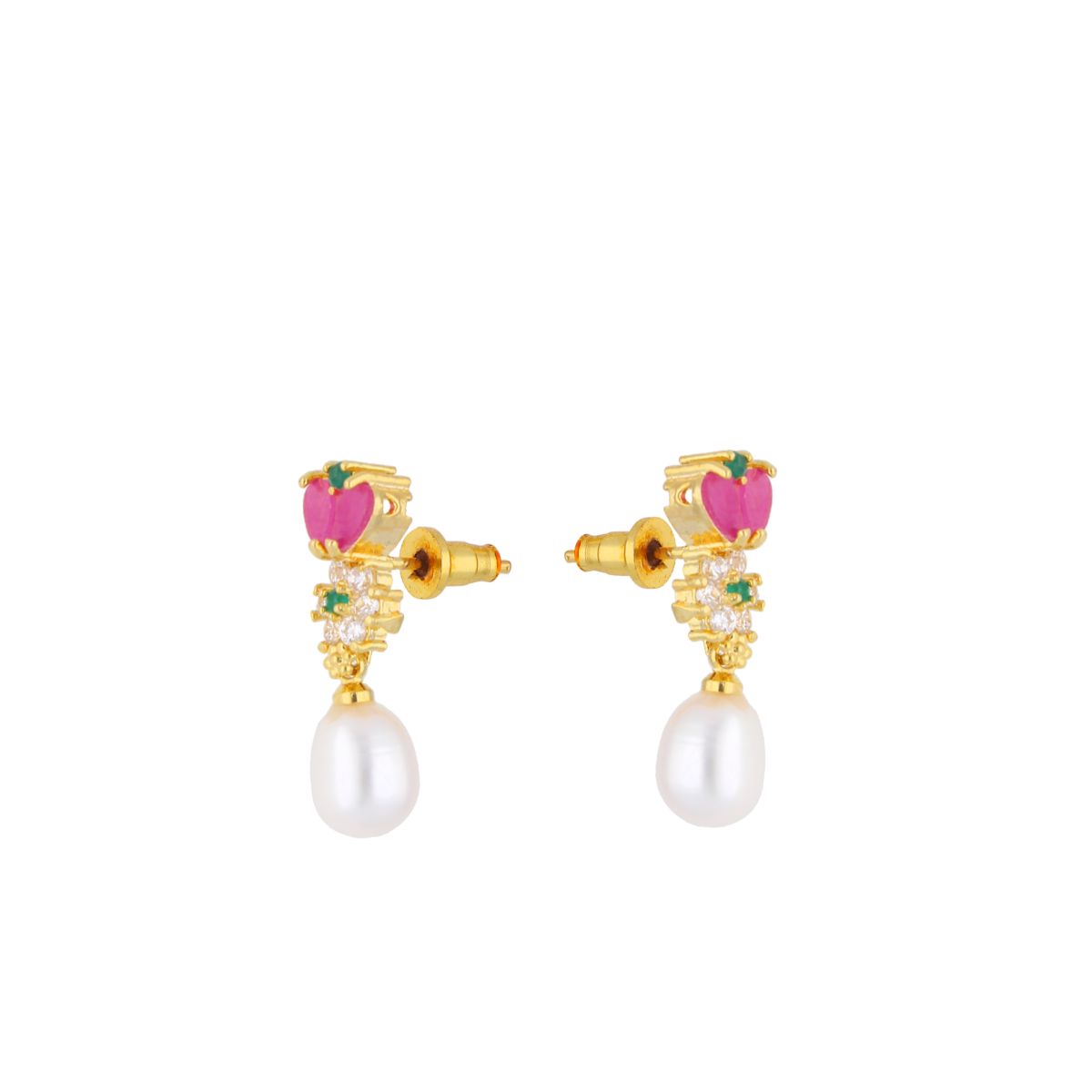 J Pearls Eva Pearl Earrings - Real Pearl Jewelry | Swadesiicart