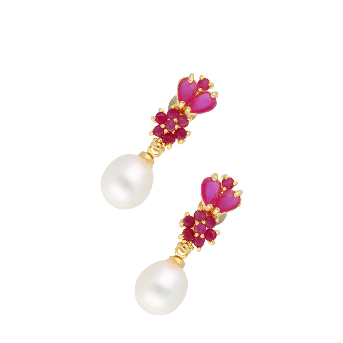 J Pearls Gianna Pearl Earrings - Real Pearl Jewelry | Swadesiicart