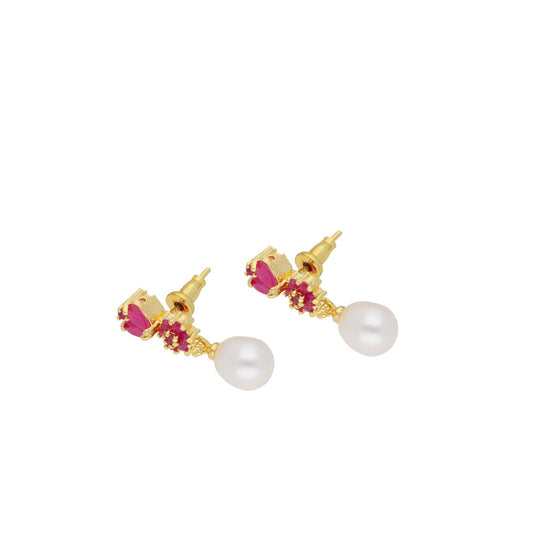 J Pearls Gianna Pearl Earrings - Real Pearl Jewelry | Swadesiicart