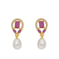 J Pearls Yami Pearl Earrings - Real Pearl Jewelry - Swadesiicart
