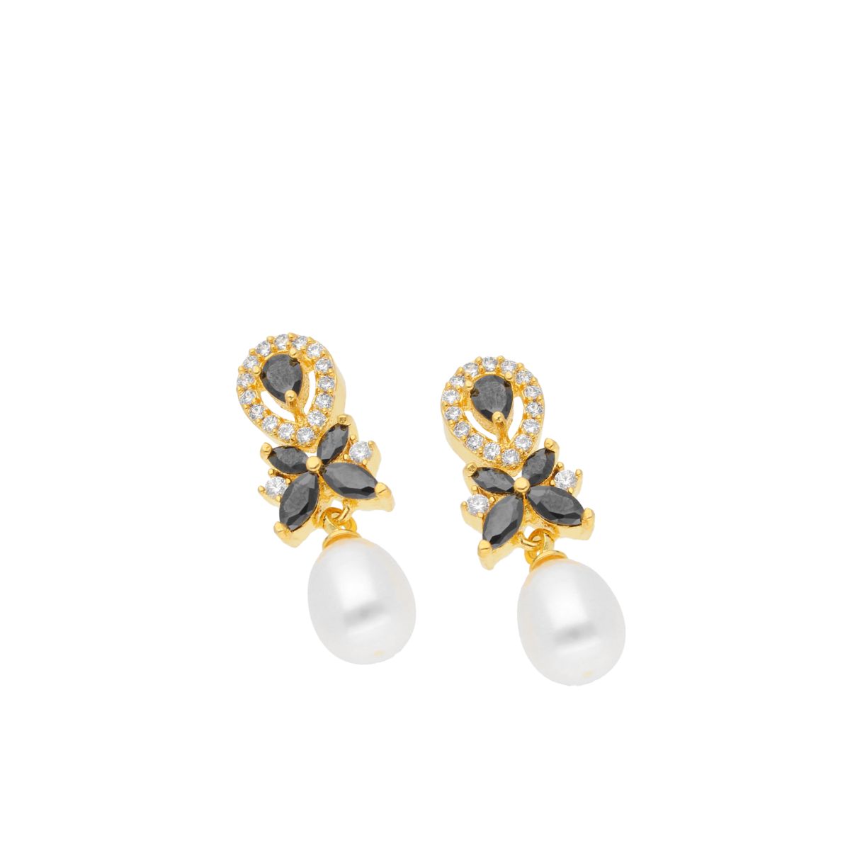 J Pearls Abarna Pearl Earrings - Real Pearl Jewelry | Swadesiicart