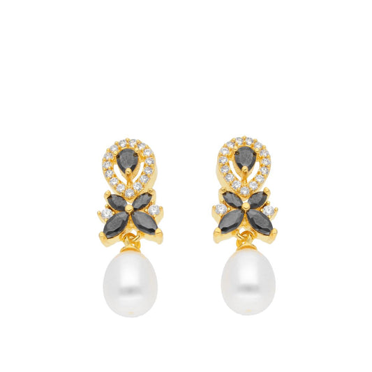 J Pearls Abarna Pearl Earrings - Real Pearl Jewelry | Swadesiicart