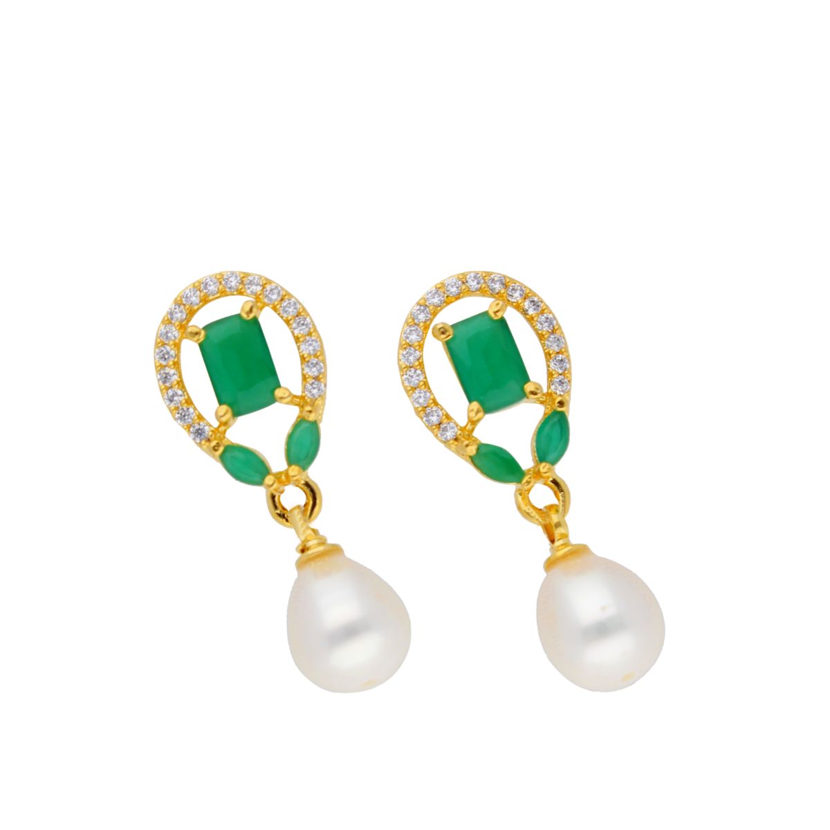 J Pearls Abeni Pearl Earrings - Real Pearl Jewelry - Swadesiicart
