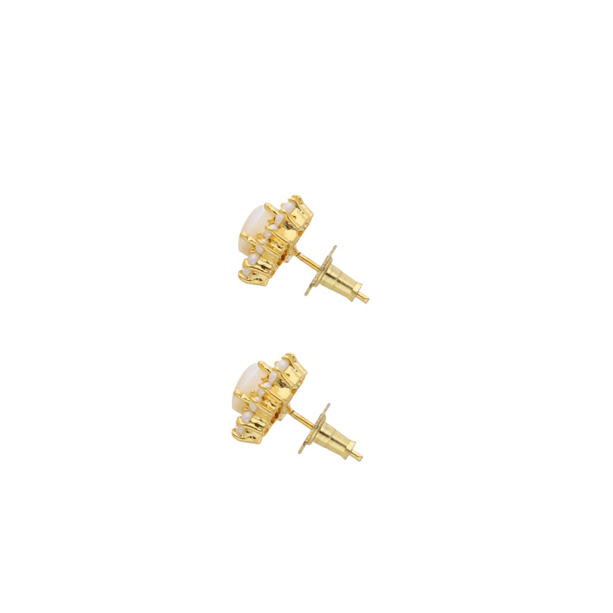 J Pearls Shine Pearl Earrings - Real Pearl Jewelry - Swadesiicart