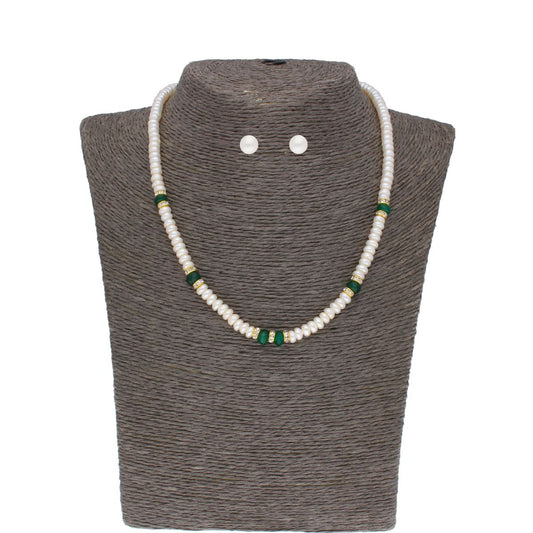 J Pearls Abharika 1 Line Pearl Set - Real Pearl Jewelry - J Pearls