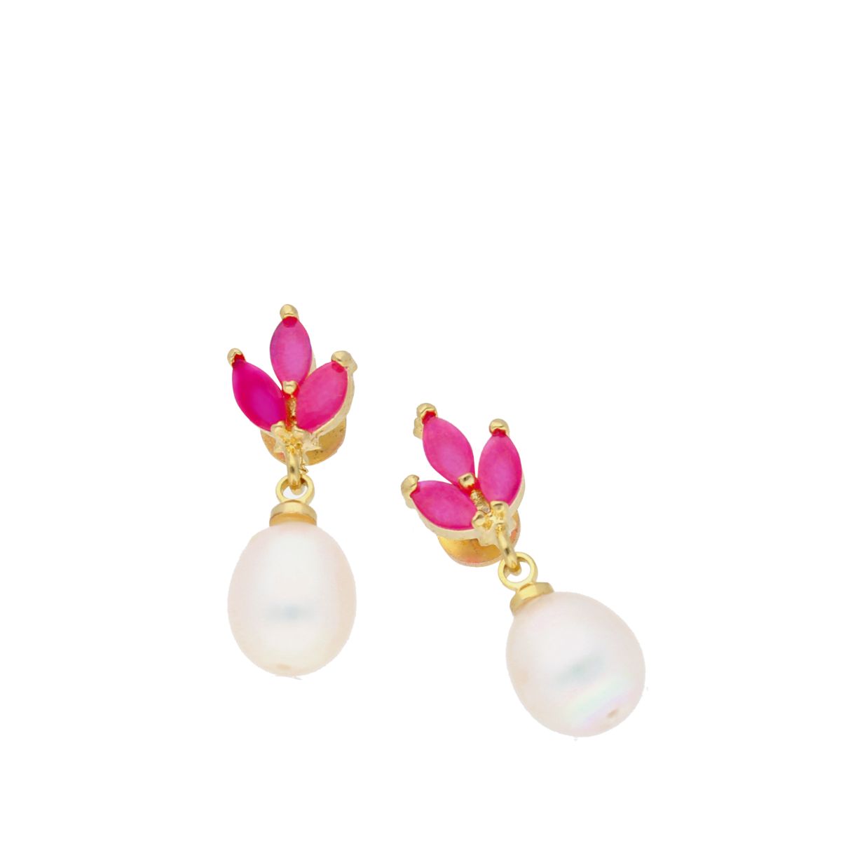 J Pearls Noha Pearl Earrings - Real Pearl Jewelry | Swadesiicart