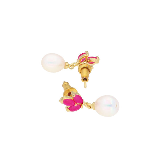 J Pearls Noha Pearl Earrings - Real Pearl Jewelry | Swadesiicart