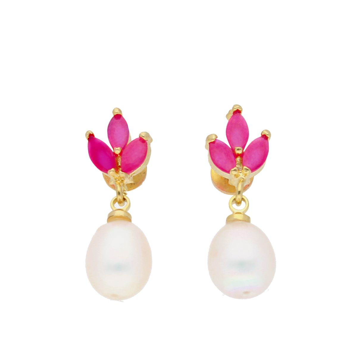 J Pearls Noha Pearl Earrings - Real Pearl Jewelry | Swadesiicart