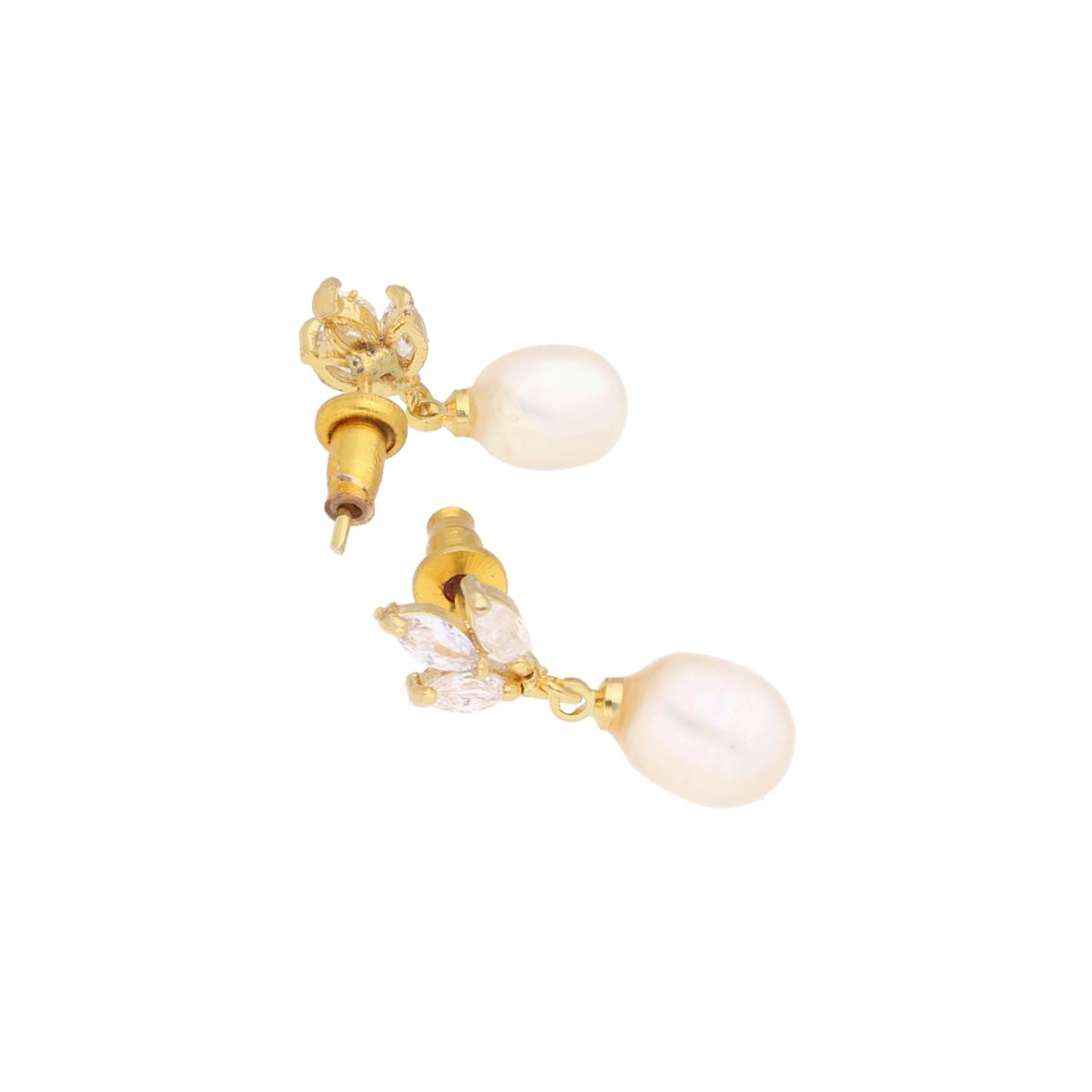 J Pearls Baasima Pearl Earrings - Real Pearl Jewelry | Swadesiicart