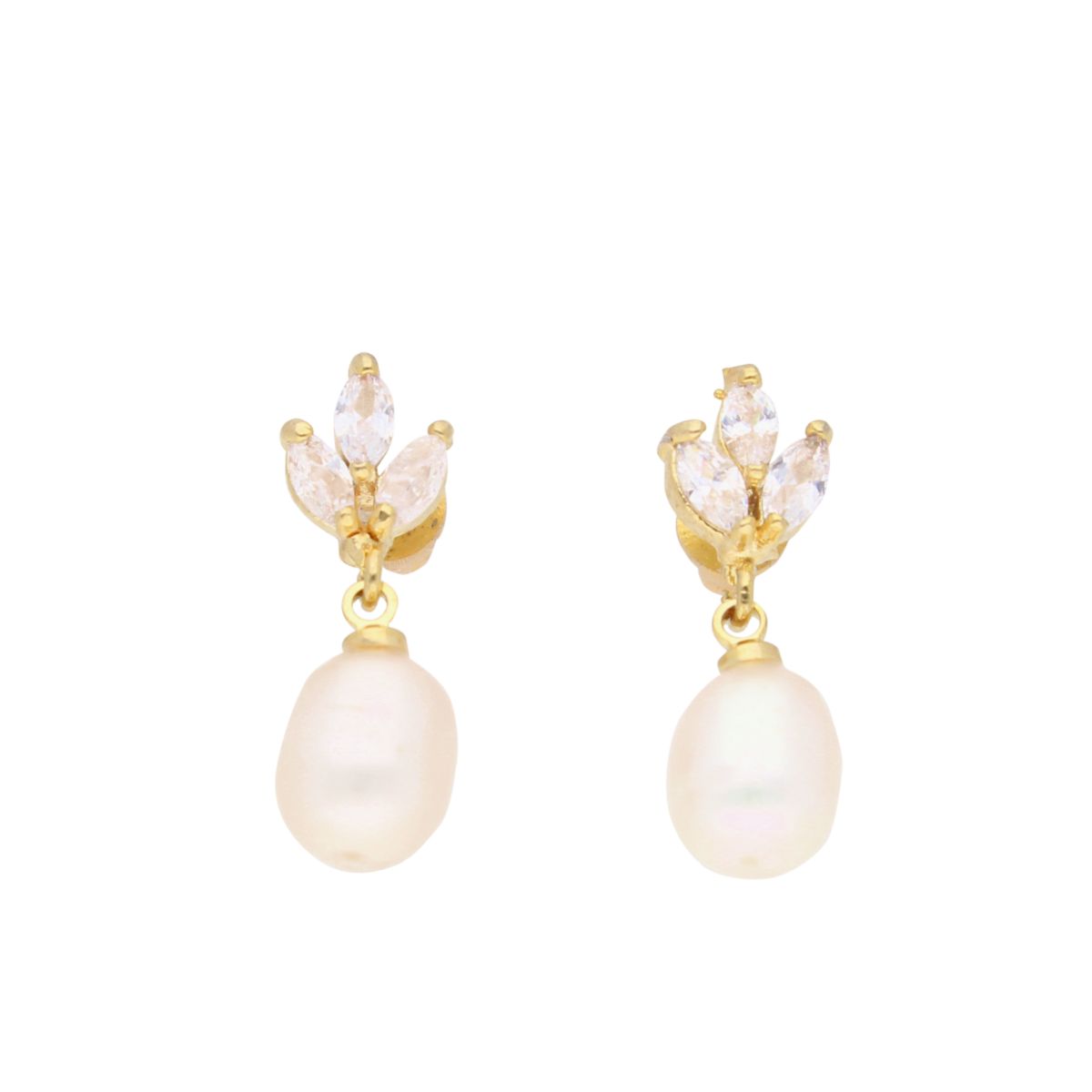 J Pearls Baasima Pearl Earrings - Real Pearl Jewelry | Swadesiicart