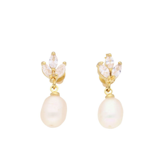 J Pearls Baasima Pearl Earrings - Real Pearl Jewelry | Swadesiicart
