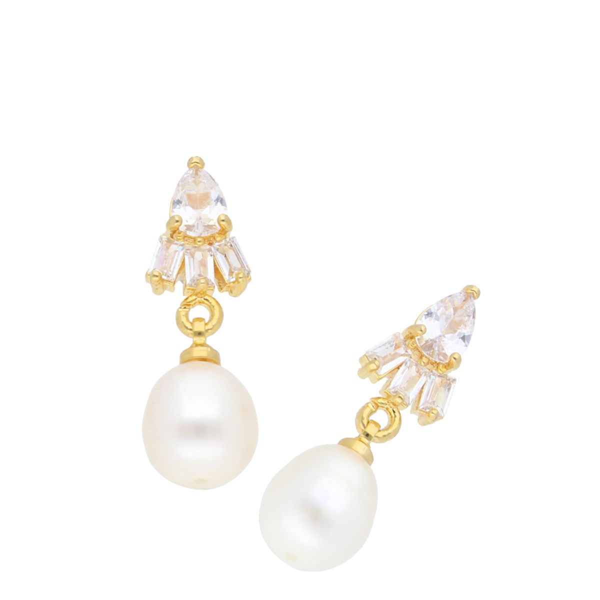 J Pearls Bagesri Pearl Earrings - Real Pearl Jewelry - Swadesiicart