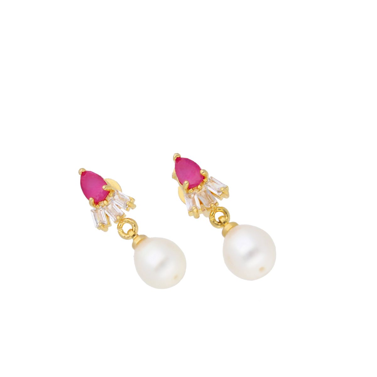 J Pearls Twinkle Pearl Earrings - Real Pearl Jewelry - Swadesiicart