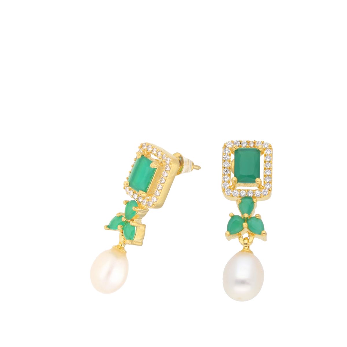 J Pearls Jaanvi Pearl Earrings - Real Pearl Jewelry | Swadesiicart