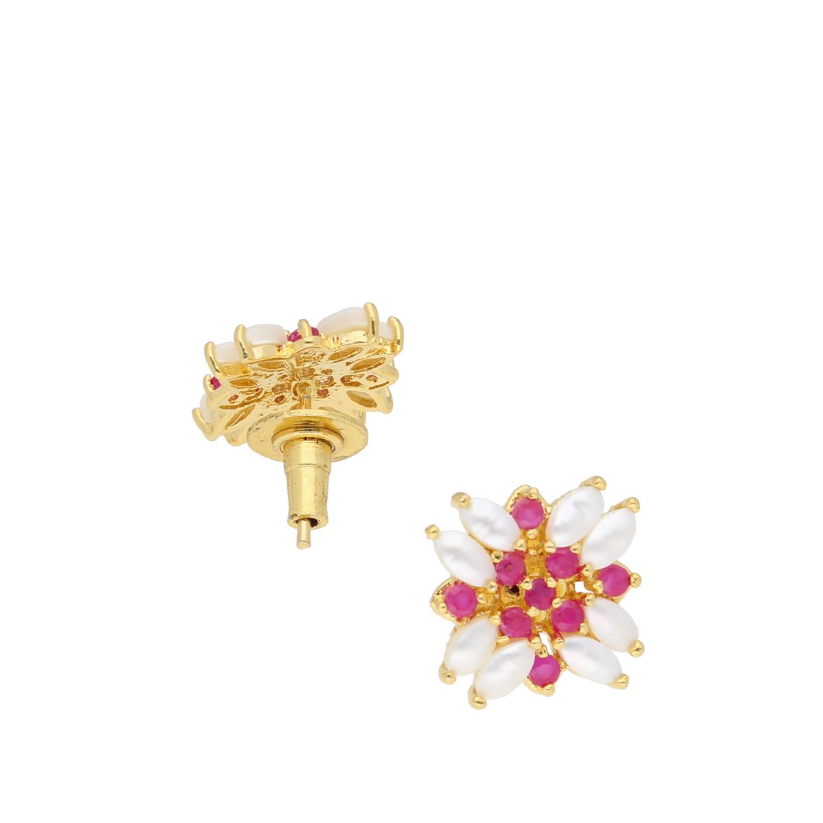 J Pearls Eva Pearl Earrings - Real Pearl Jewelry | Swadesiicart