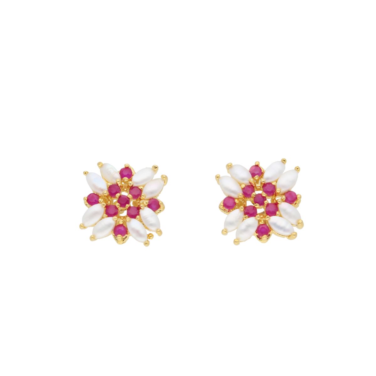 J Pearls Eva Pearl Earrings - Real Pearl Jewelry | Swadesiicart