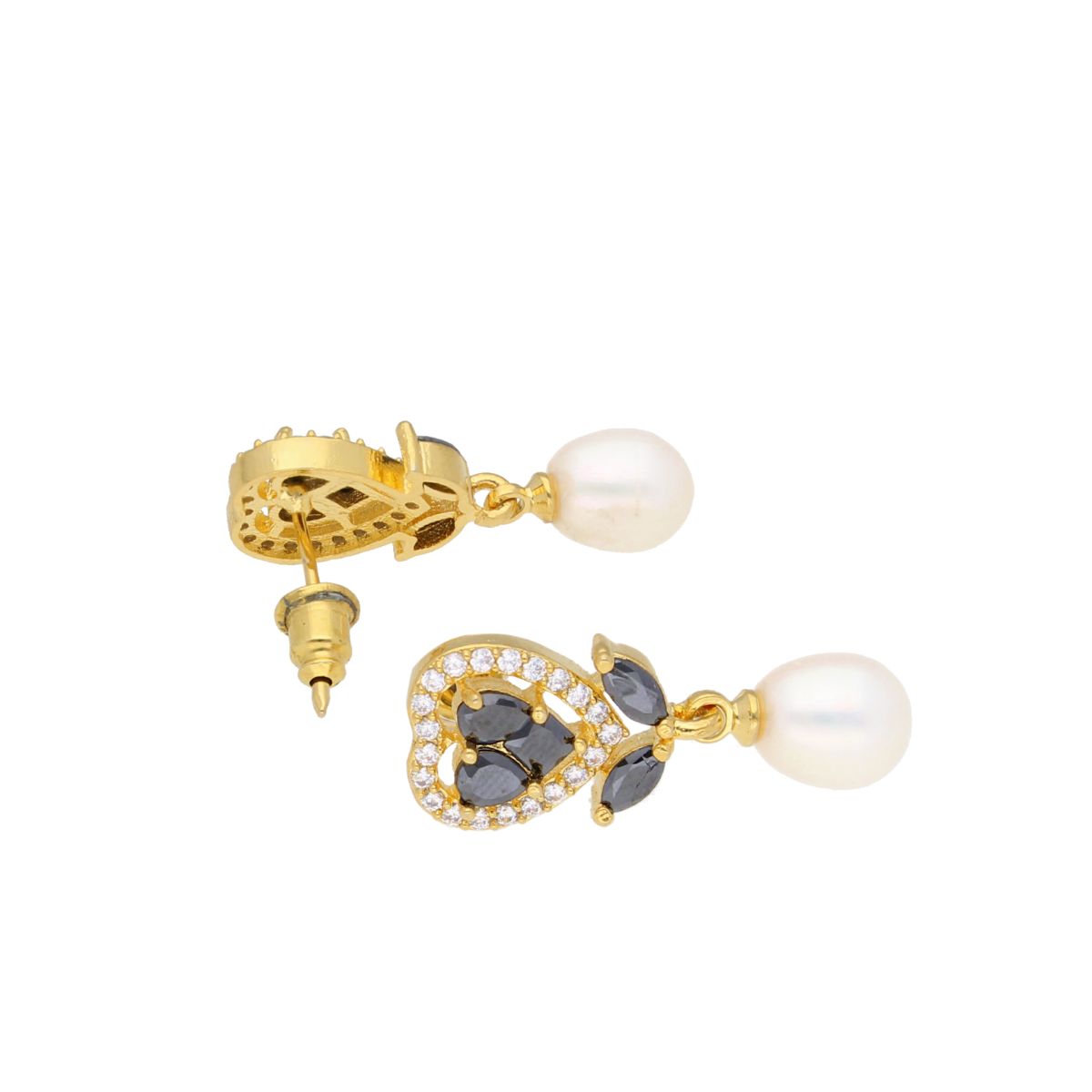 J Pearls Iditri Pearl Earrings - Real Pearl Jewelry - Swadesiicart