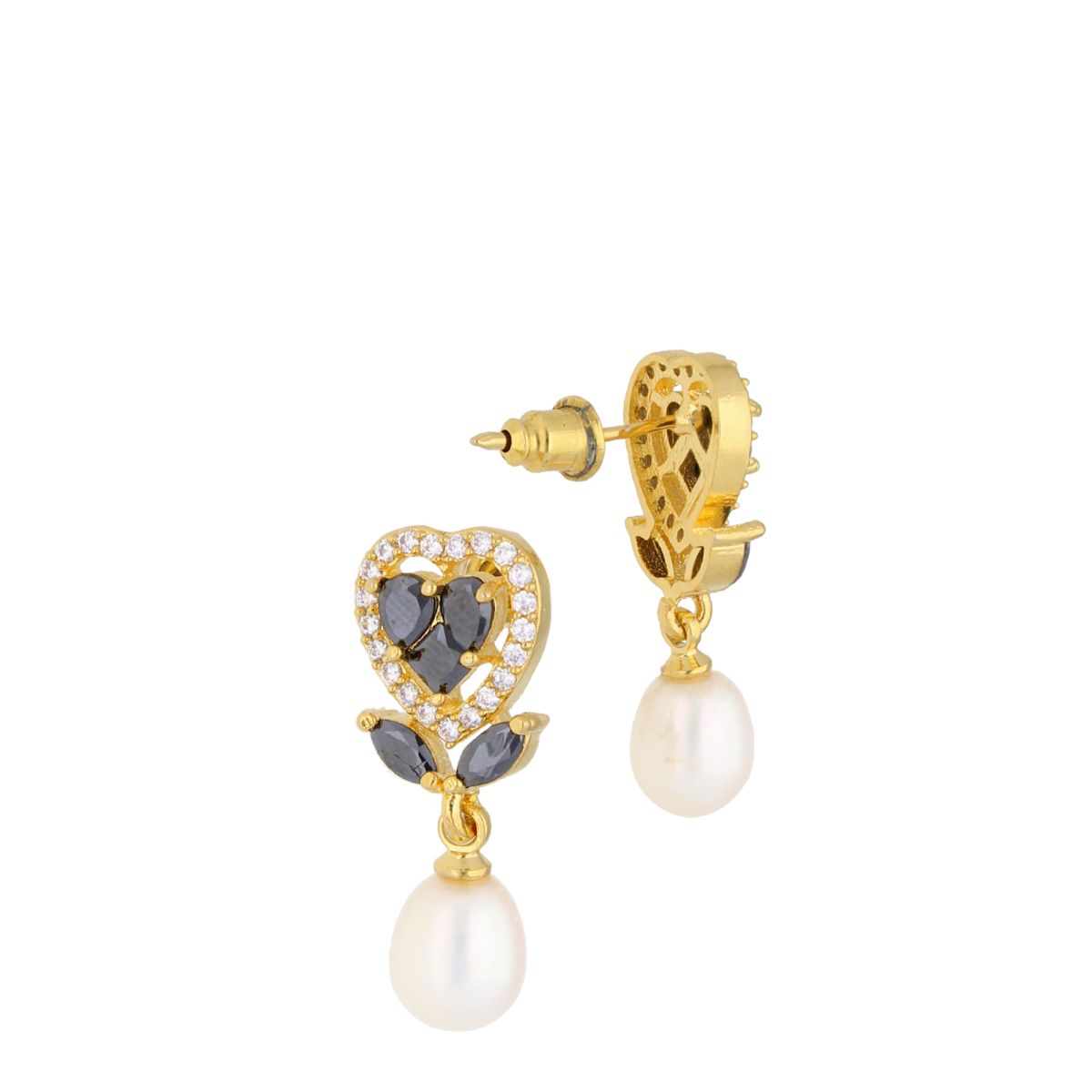 J Pearls Iditri Pearl Earrings - Real Pearl Jewelry - Swadesiicart