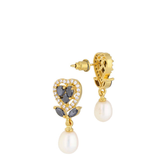 J Pearls Iditri Pearl Earrings - Real Pearl Jewelry - Swadesiicart