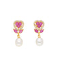 J Pearls Zigzag Pearl Earrings - Real Pearl Jewelry | Swadesiicart
