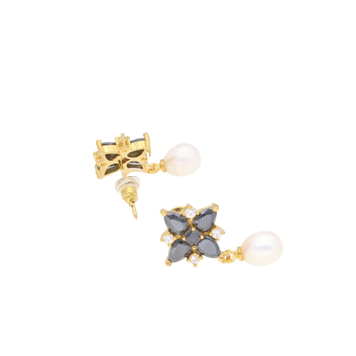 J Pearls Baani Pearl Earrings - Real Pearl Jewelry | Swadesiicart