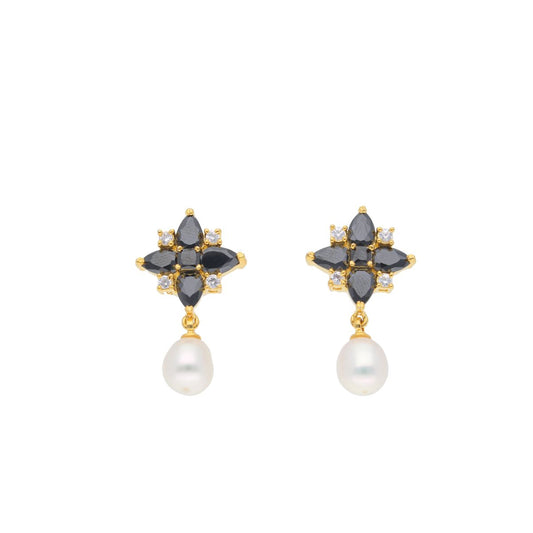 J Pearls Baani Pearl Earrings - Real Pearl Jewelry | Swadesiicart