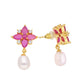J Pearls Navishka Pearl Earrings - Real Pearl Jewelry - Swadesiicart