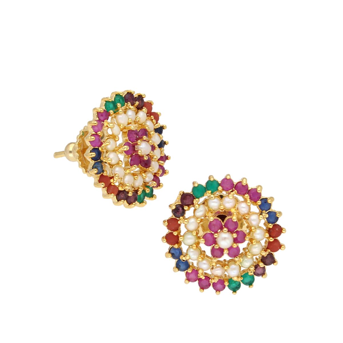 J Pearls Gianna Pearl Earrings - Real Pearl Jewelry | Swadesiicart