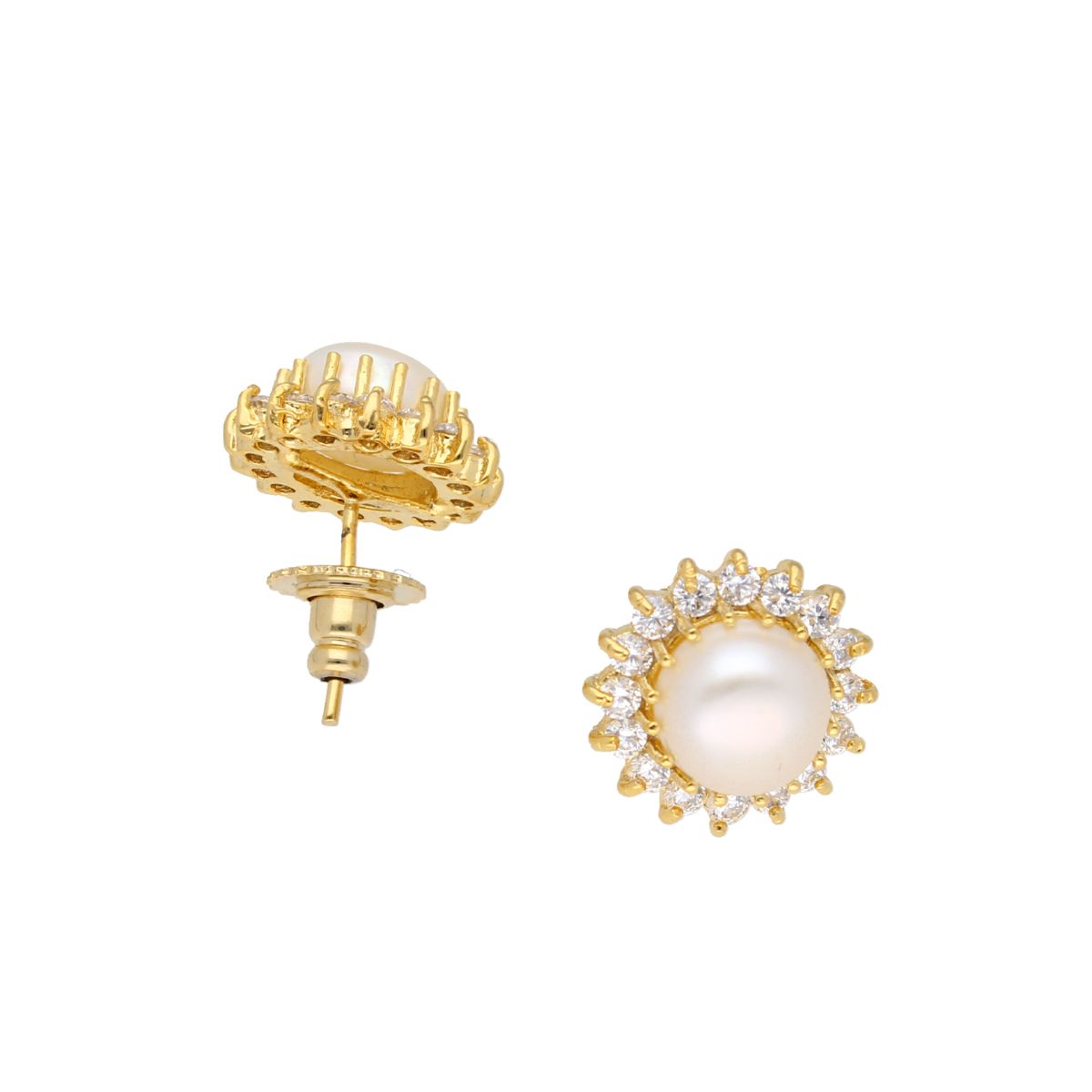 J Pearls Hiya Pearl Earrings - Real Pearl Jewelry - Swadesiicart