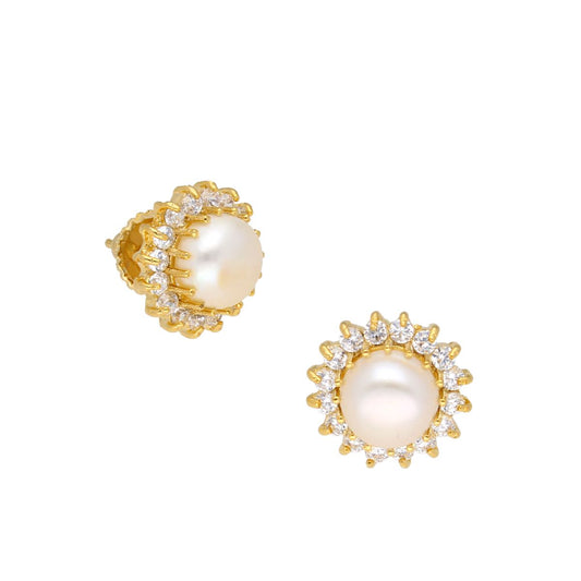 J Pearls Hiya Pearl Earrings - Real Pearl Jewelry - Swadesiicart