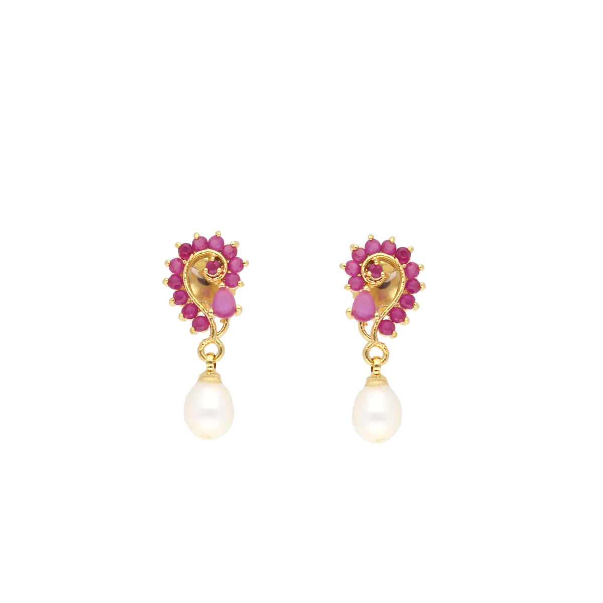 J Pearls Jaanvi Pearl Earrings - Real Pearl Jewelry | Swadesiicart