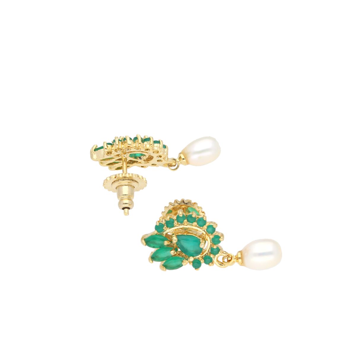 J Pearls Kiara Pearl Earrings - Real Pearl Jewelry - Swadesiicart