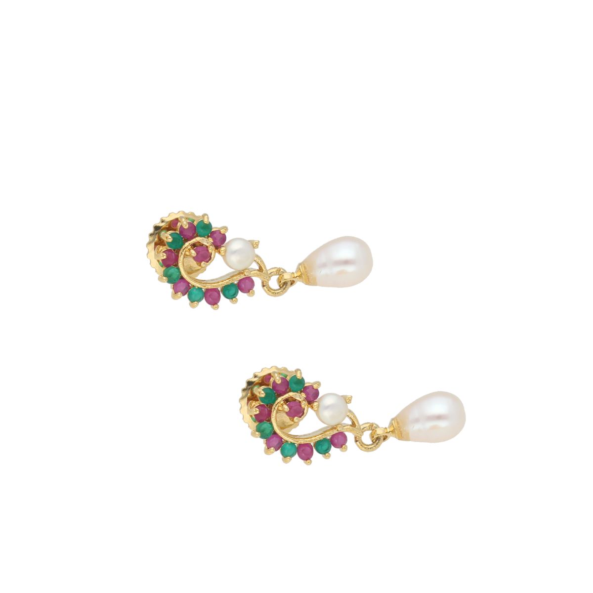 J Pearls Eva Pearl Earrings - Real Pearl Jewelry | Swadesiicart