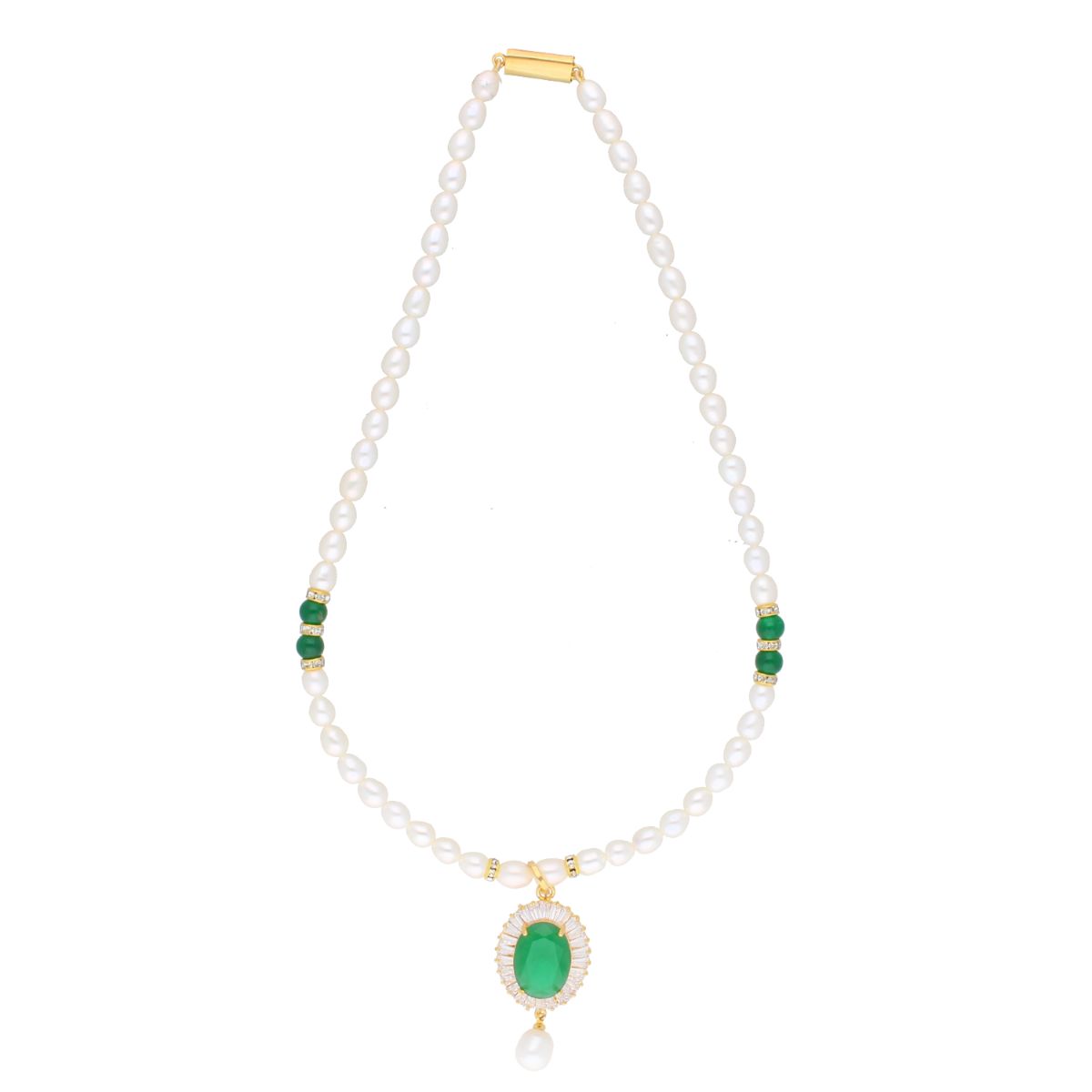 J Pearls Dharti Pearl Set - Real Pearl Jewelry - Swadesiicart