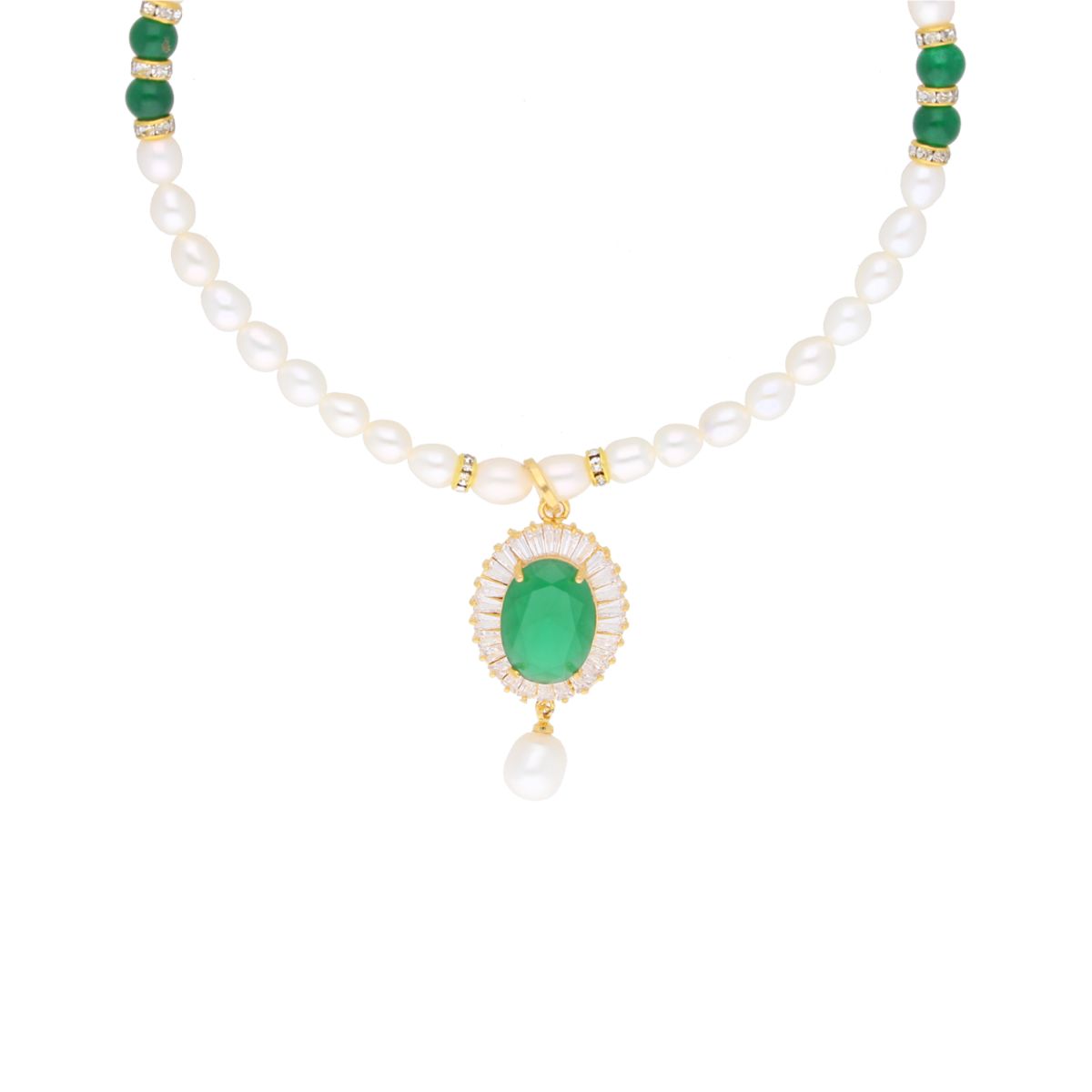 J Pearls Dharti Pearl Set - Real Pearl Jewelry - Swadesiicart