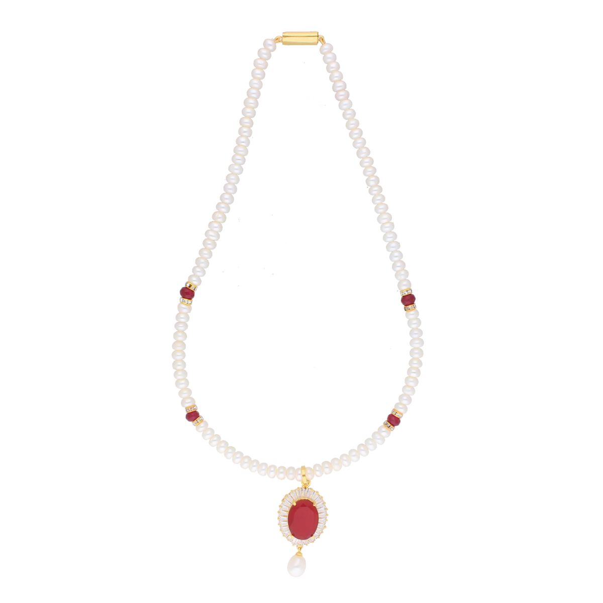 J Pearls Habi Pearl Set - Real Pearl Jewelry - Swadesiicart