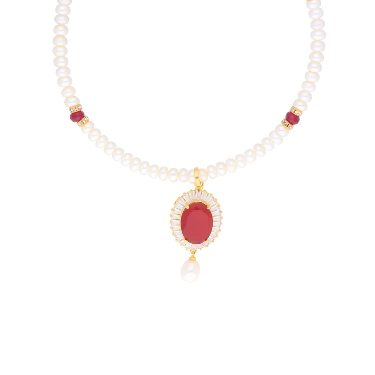 J Pearls Habi Pearl Set - Real Pearl Jewelry - Swadesiicart