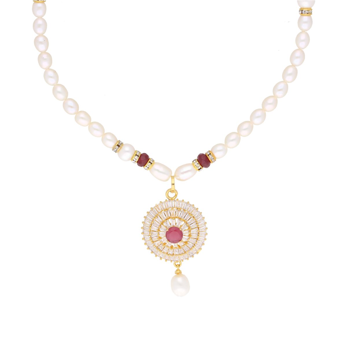 J Pearls Twisted Pearl Set - Real Pearl Jewelry - Swadesiicart