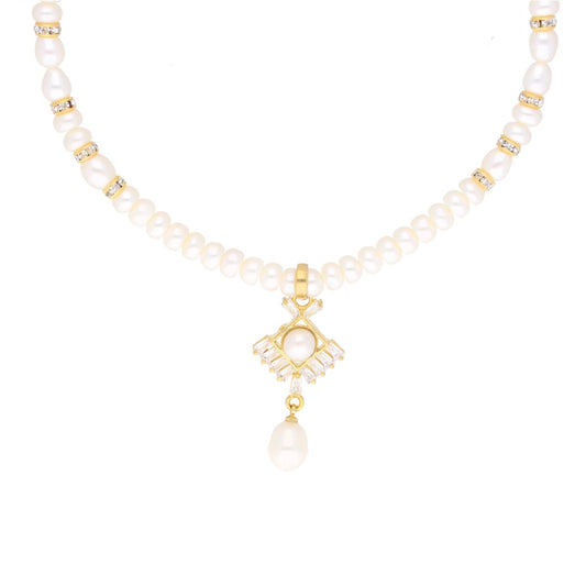 J Pearls Yashvi Pearl Set - Real Pearl Jewelry - Swadesiicart