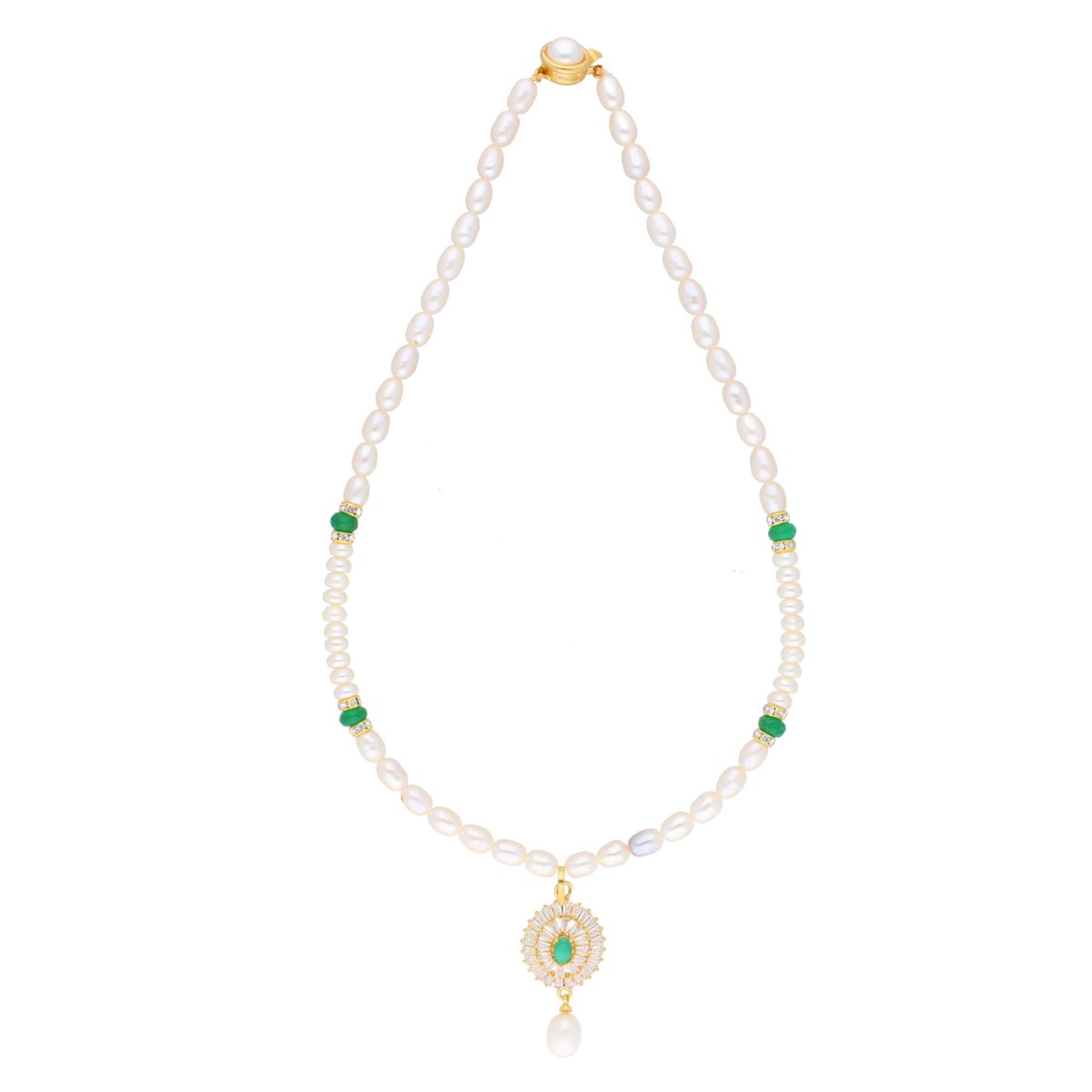 J Pearls Eeshika Pearl Set - Real Pearl Jewelry - Swadesiicart