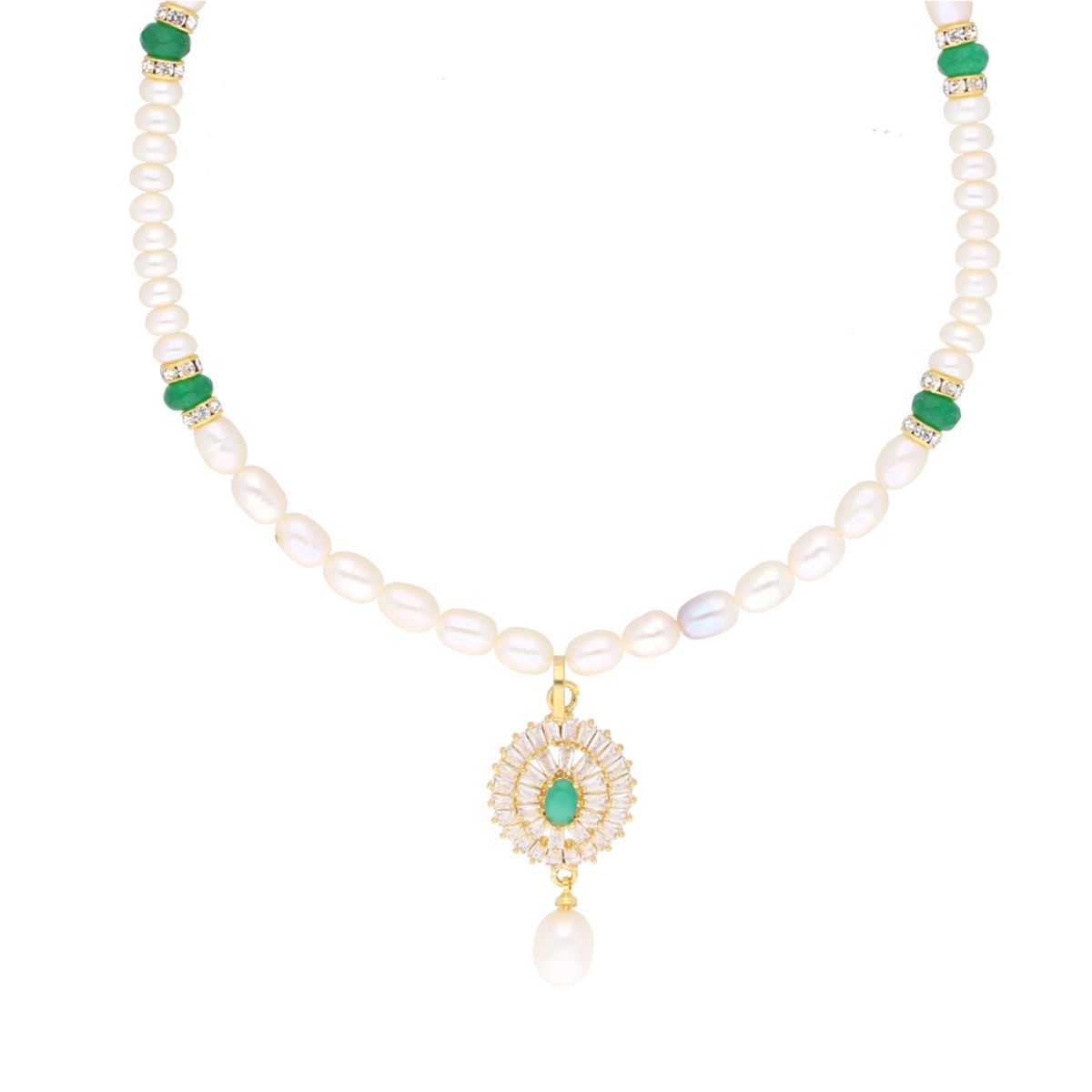 J Pearls Eeshika Pearl Set - Real Pearl Jewelry - Swadesiicart