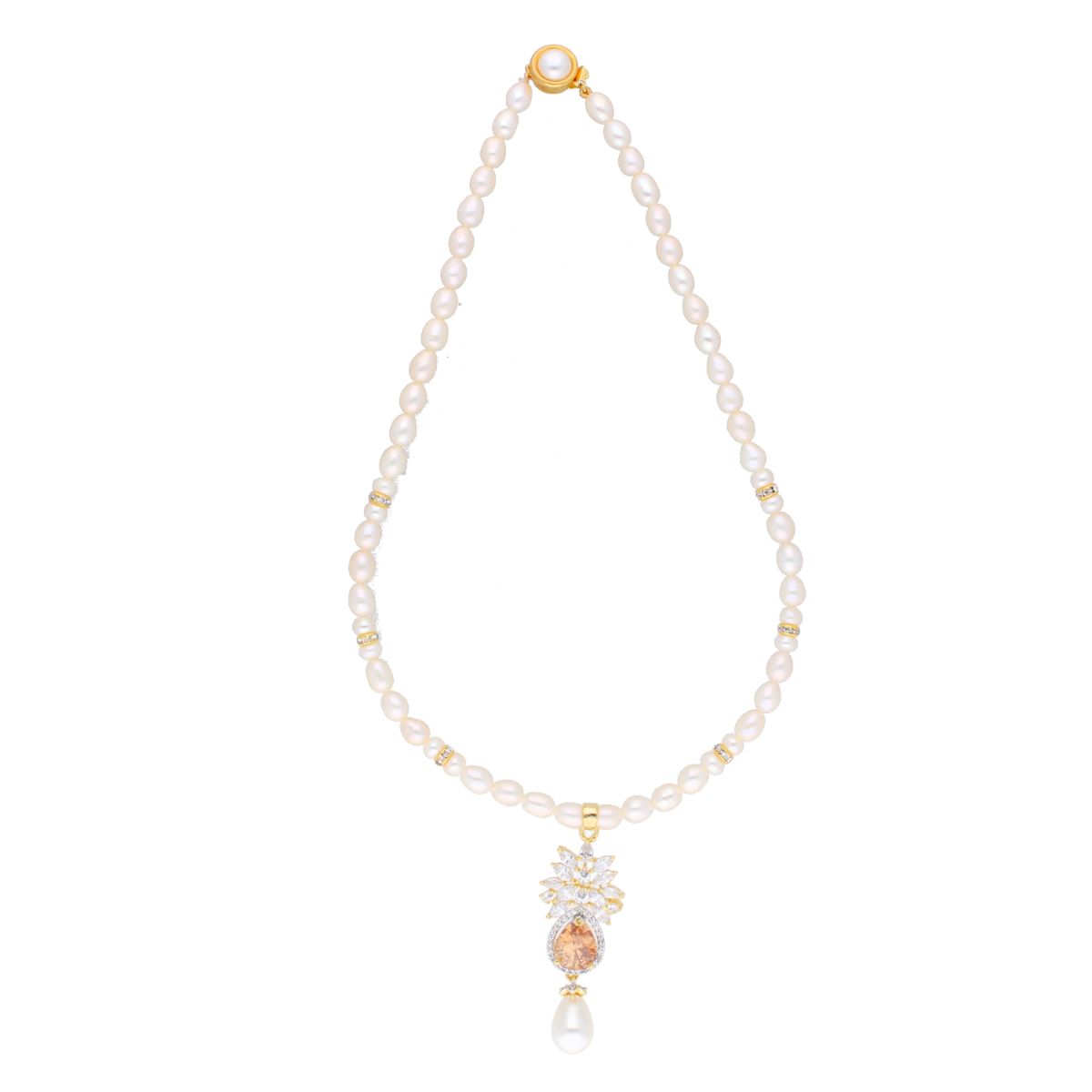 J Pearls Baani Pearl Set - Real Pearl Jewelry - Swadesiicart