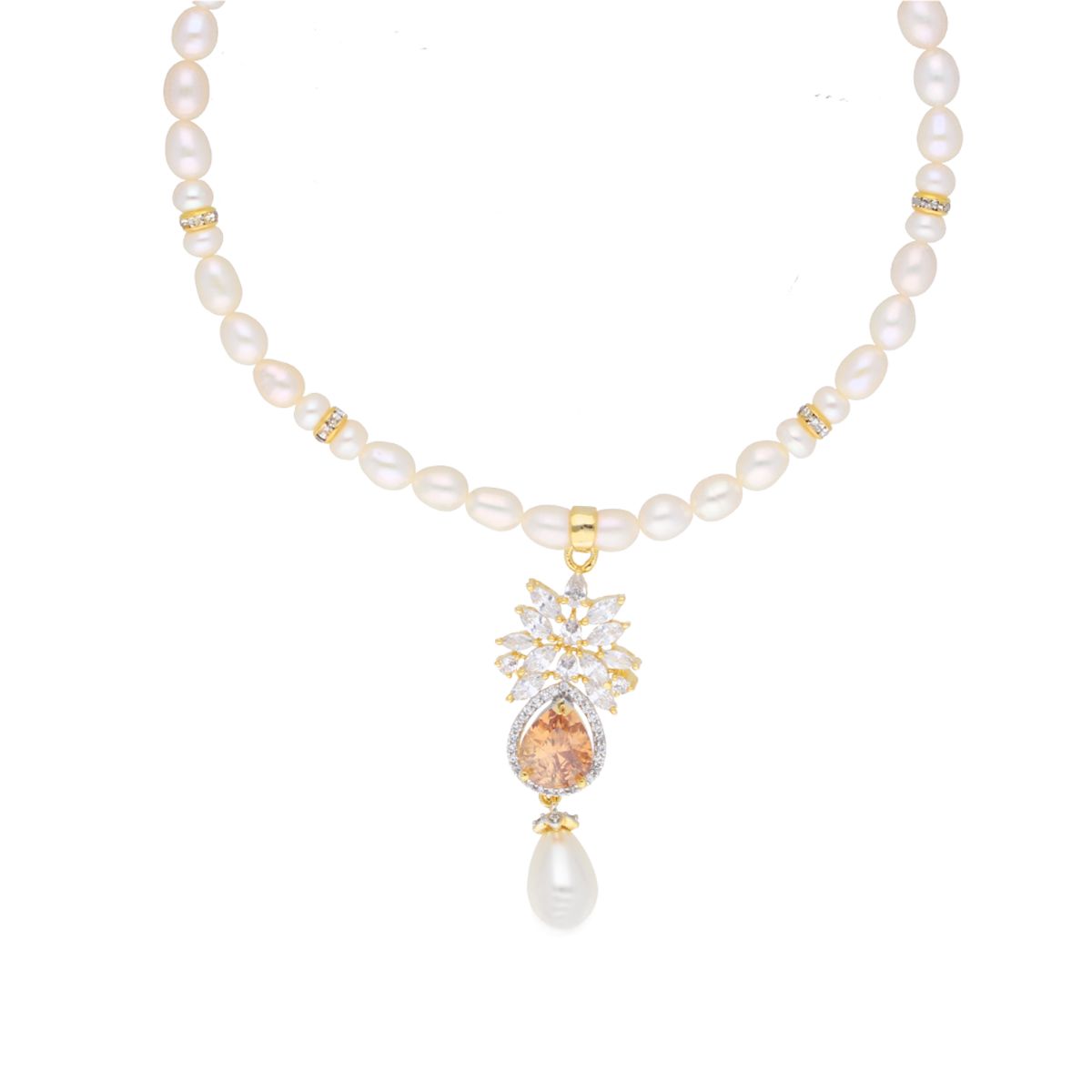 J Pearls Baani Pearl Set - Real Pearl Jewelry - Swadesiicart