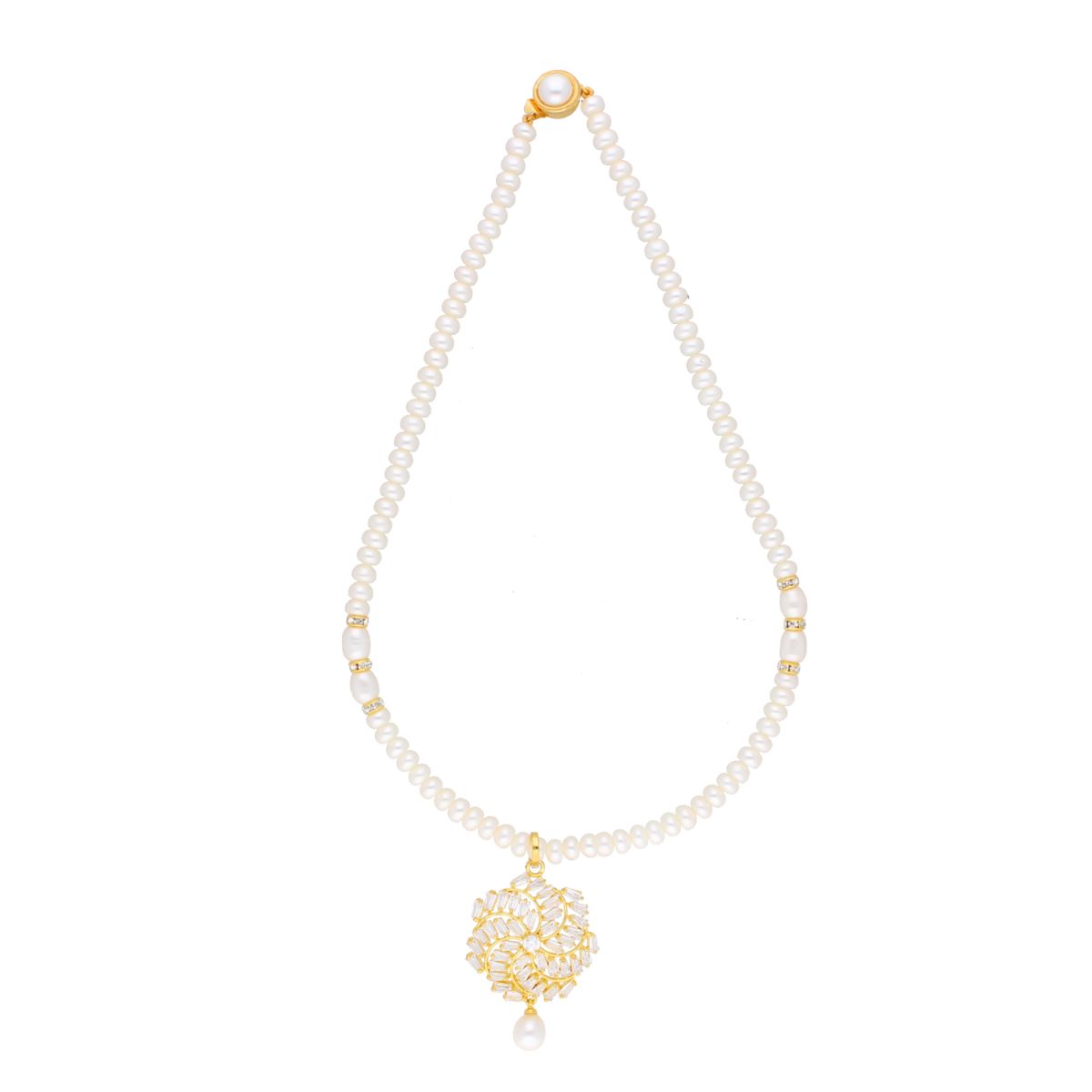 J Pearls Siddhi Pearl Set - Real Pearl Jewelry - Swadesiicart