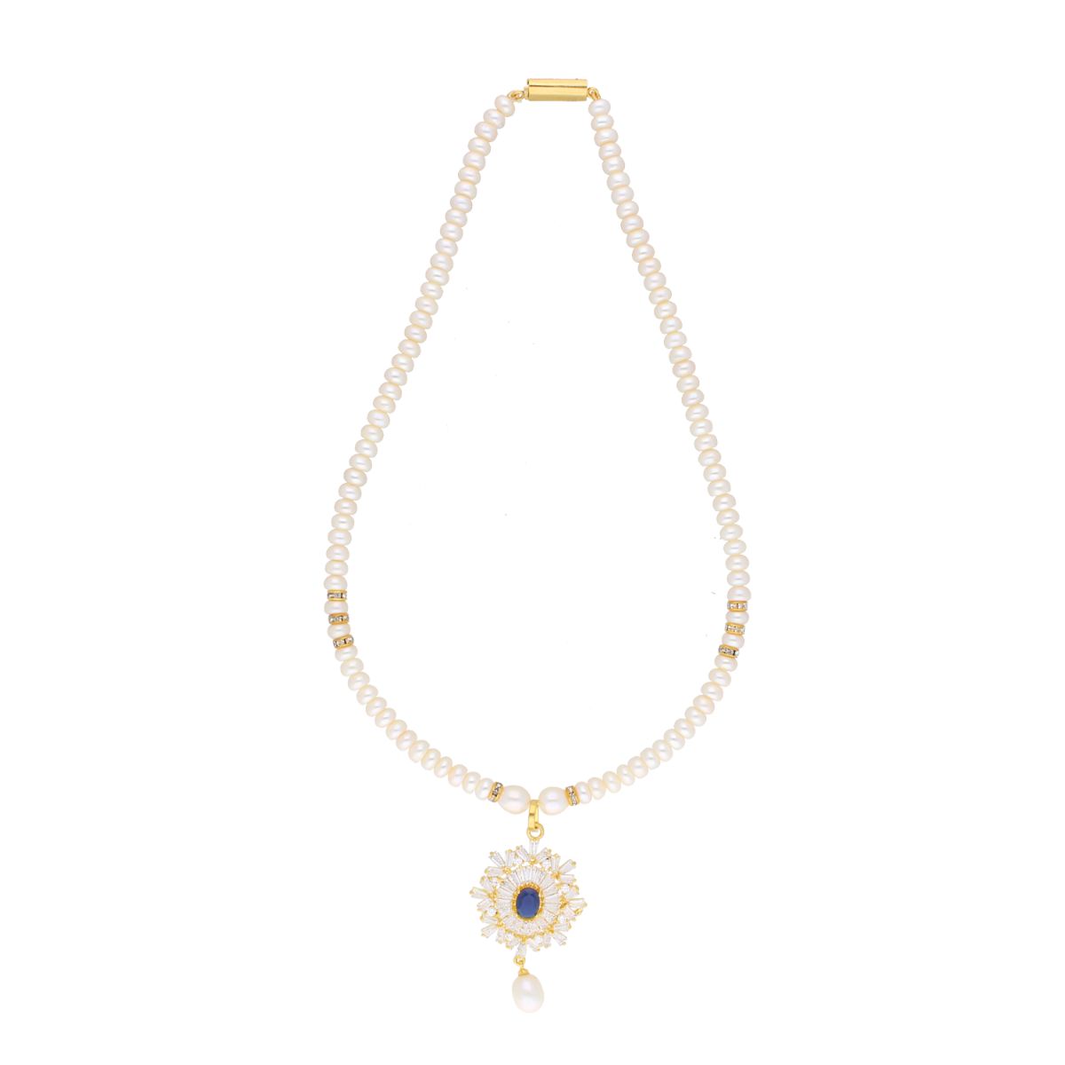 J Pearls Yami Pearl Set - Real Pearl Jewelry - Swadesiicart