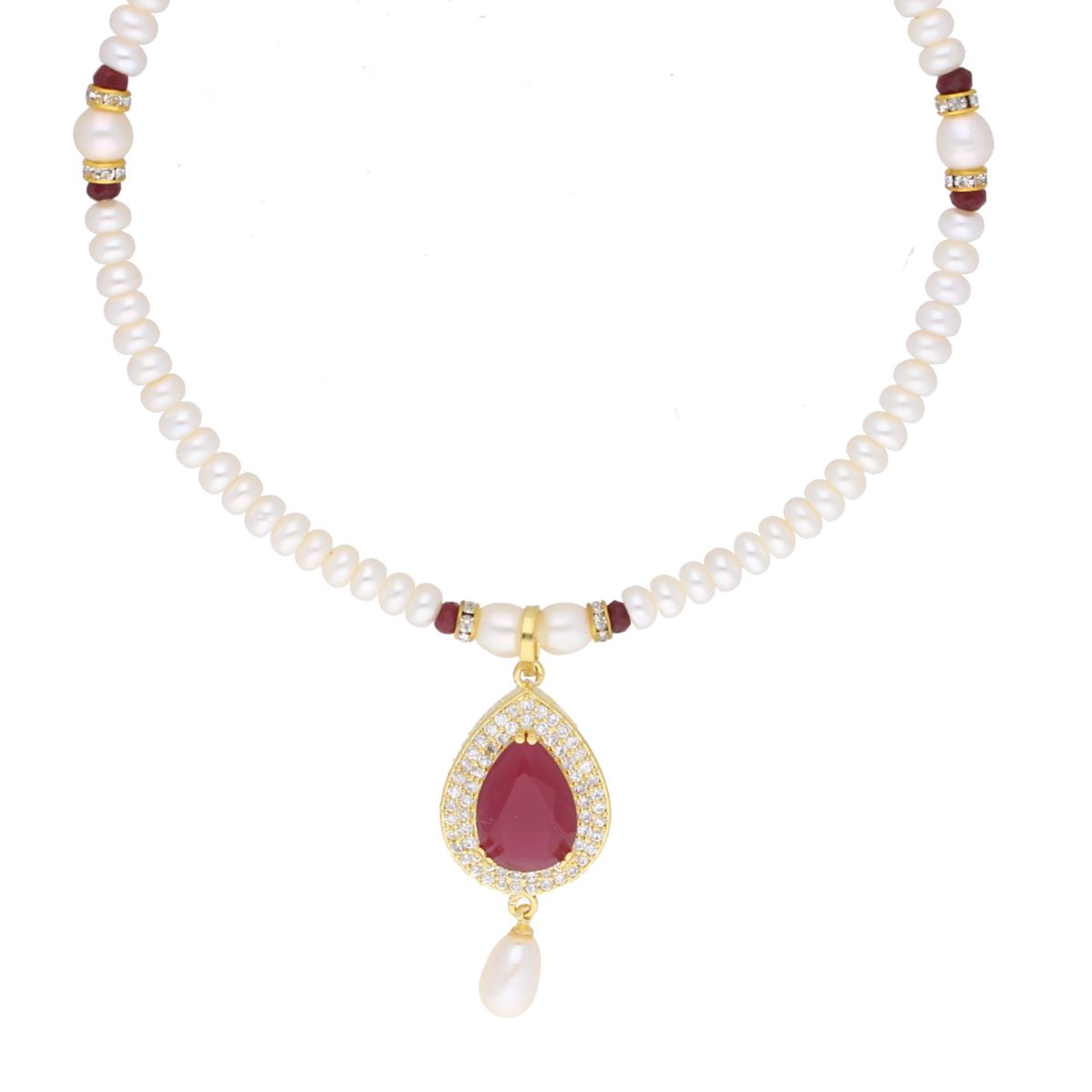J Pearls Babay Pearl Set - Real Pearl Jewelry - Swadesiicart