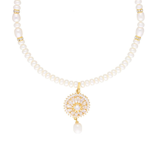 J Pearls Baheera Pearl Set - Real Pearl Jewelry - Swadesiicart